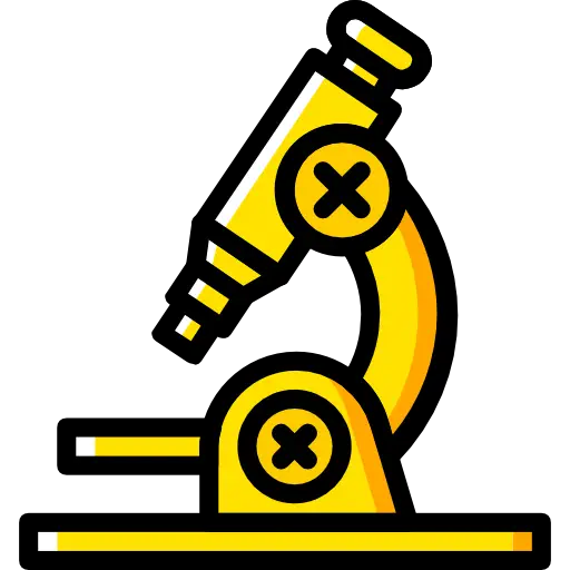 Yellow Microscope for Scientific Research