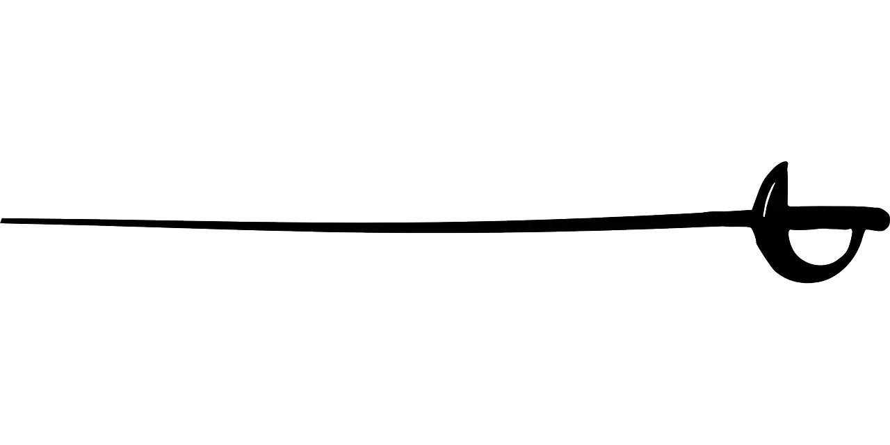 Minimalist Sword Silhouette