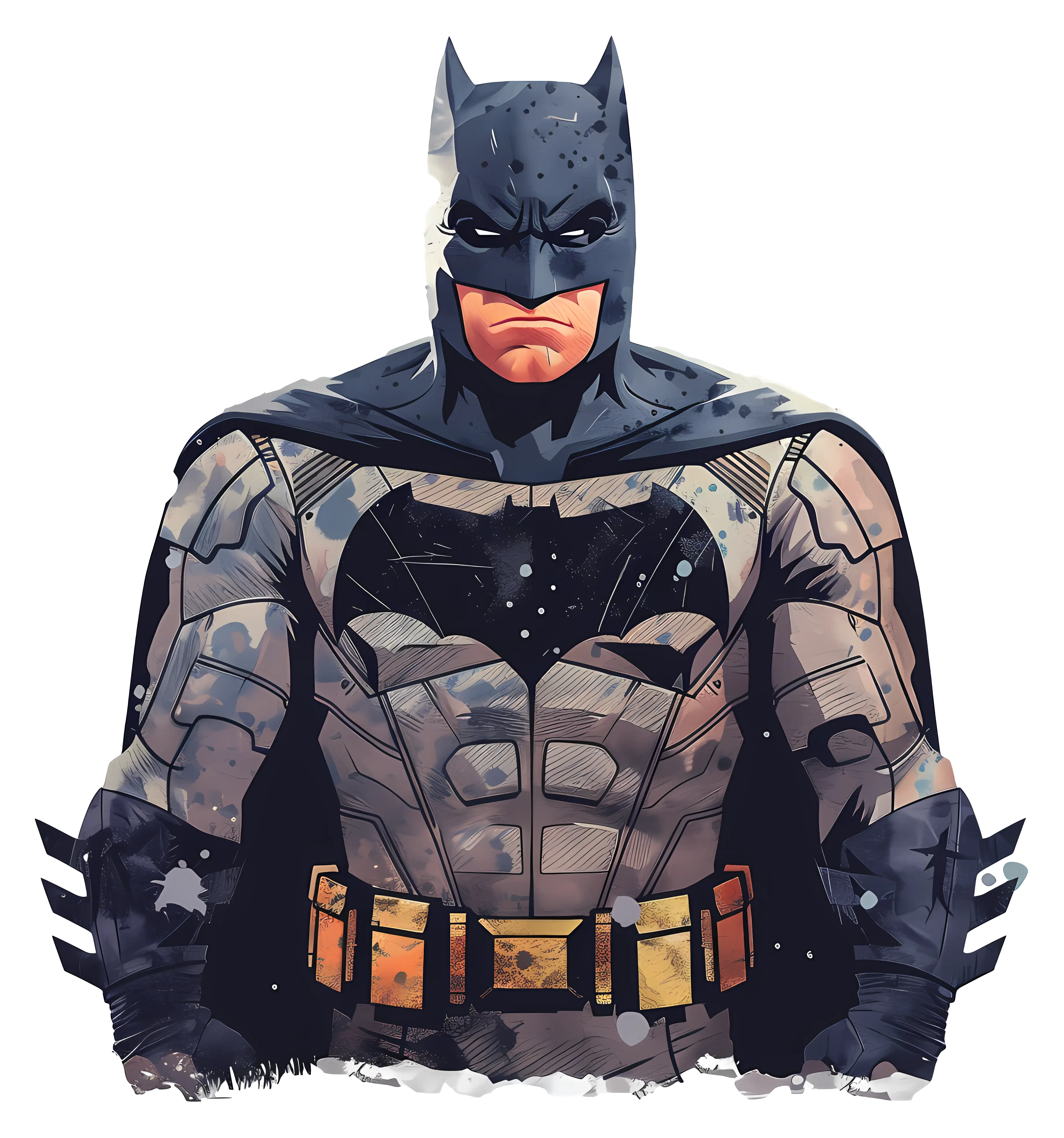 Superhero Illustration in an Action Suit