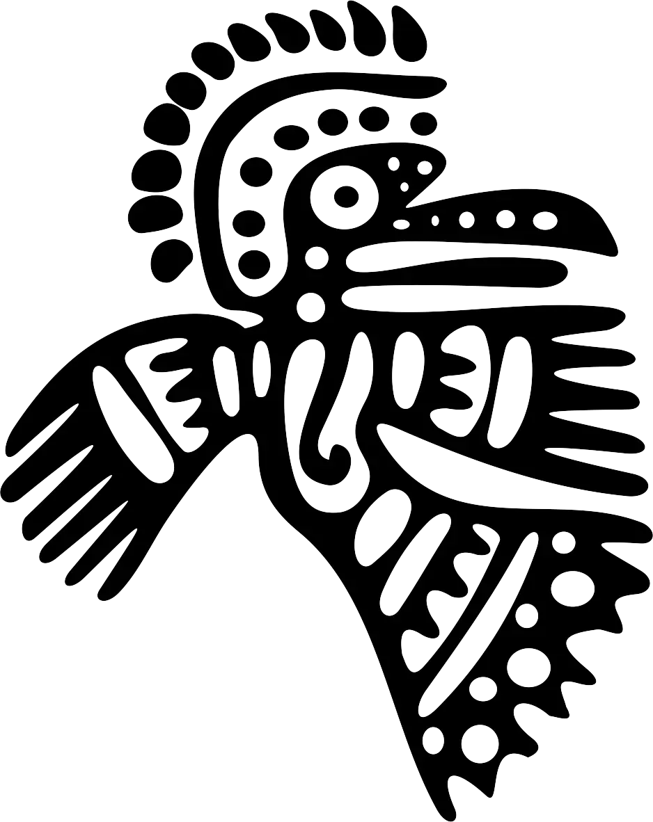 Tribal Bird Art Design