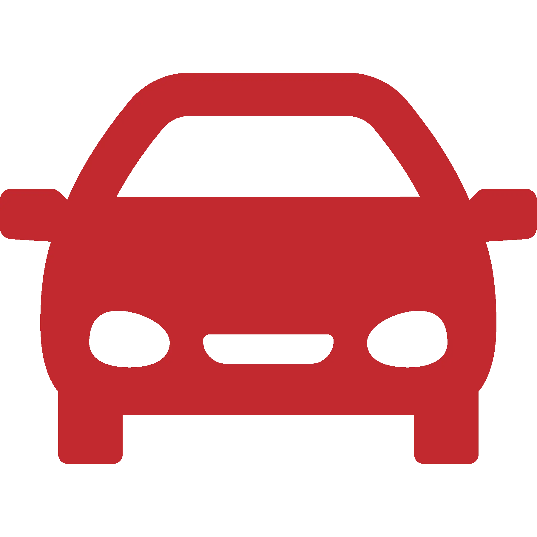 Red Car Icon for Transportation