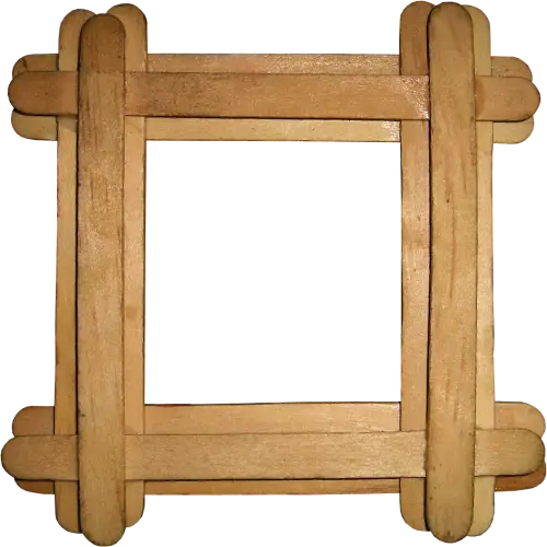Wooden Popsicle Stick Frame