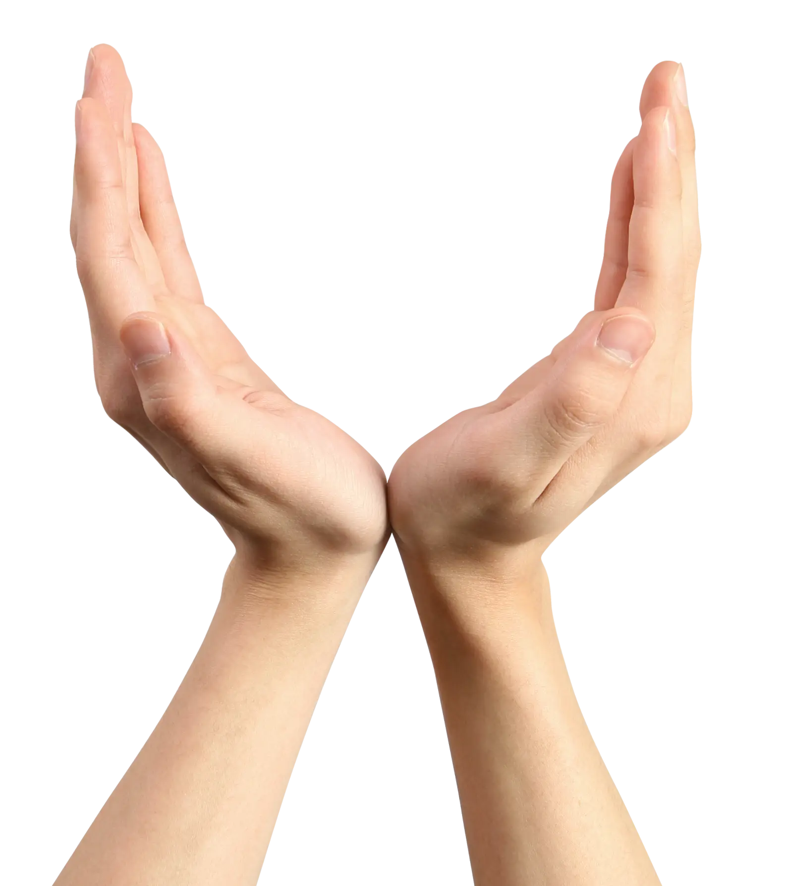 Open Hands Gesturing Giving and Receiving