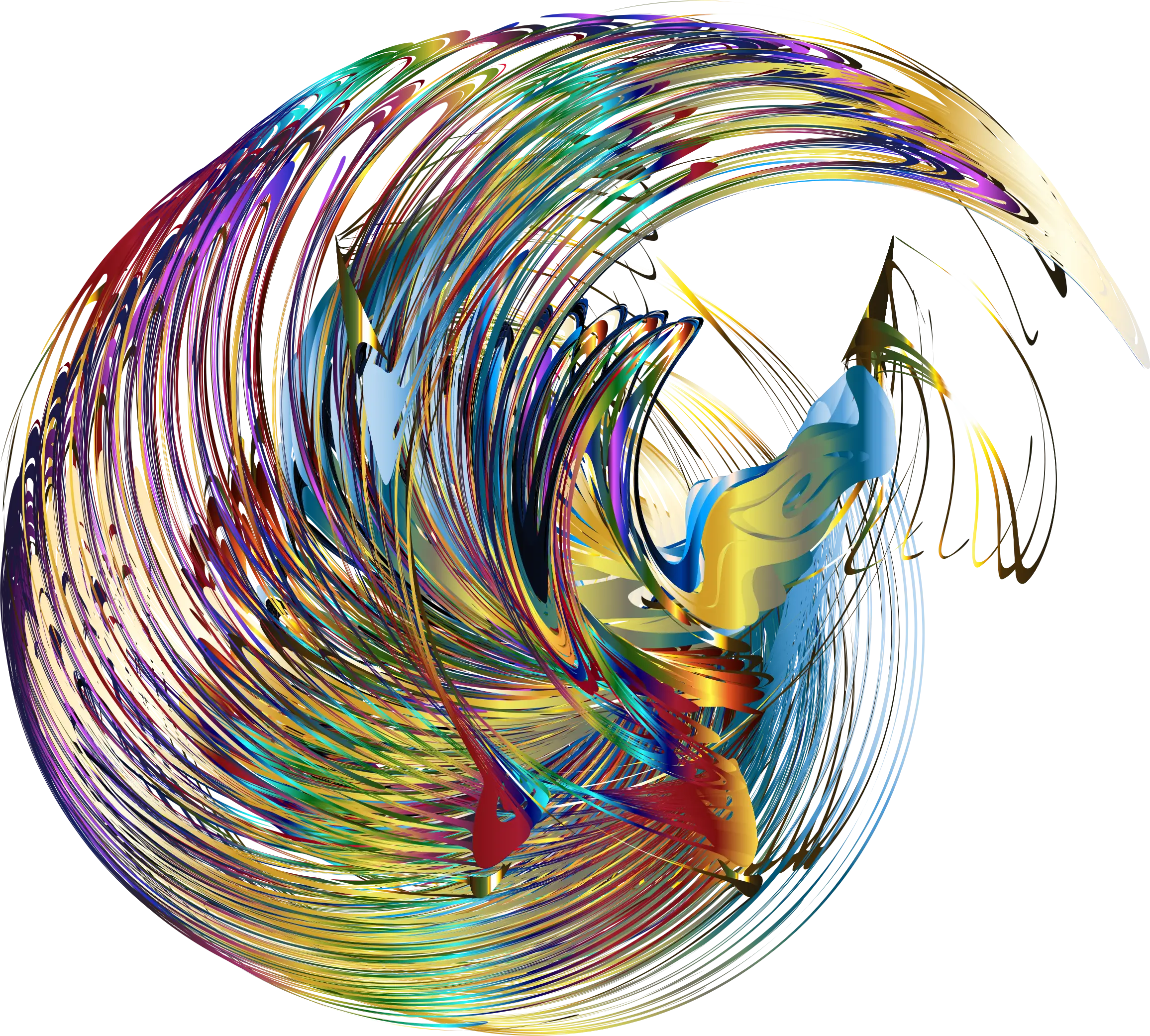 Colorful Abstract Art Swirl