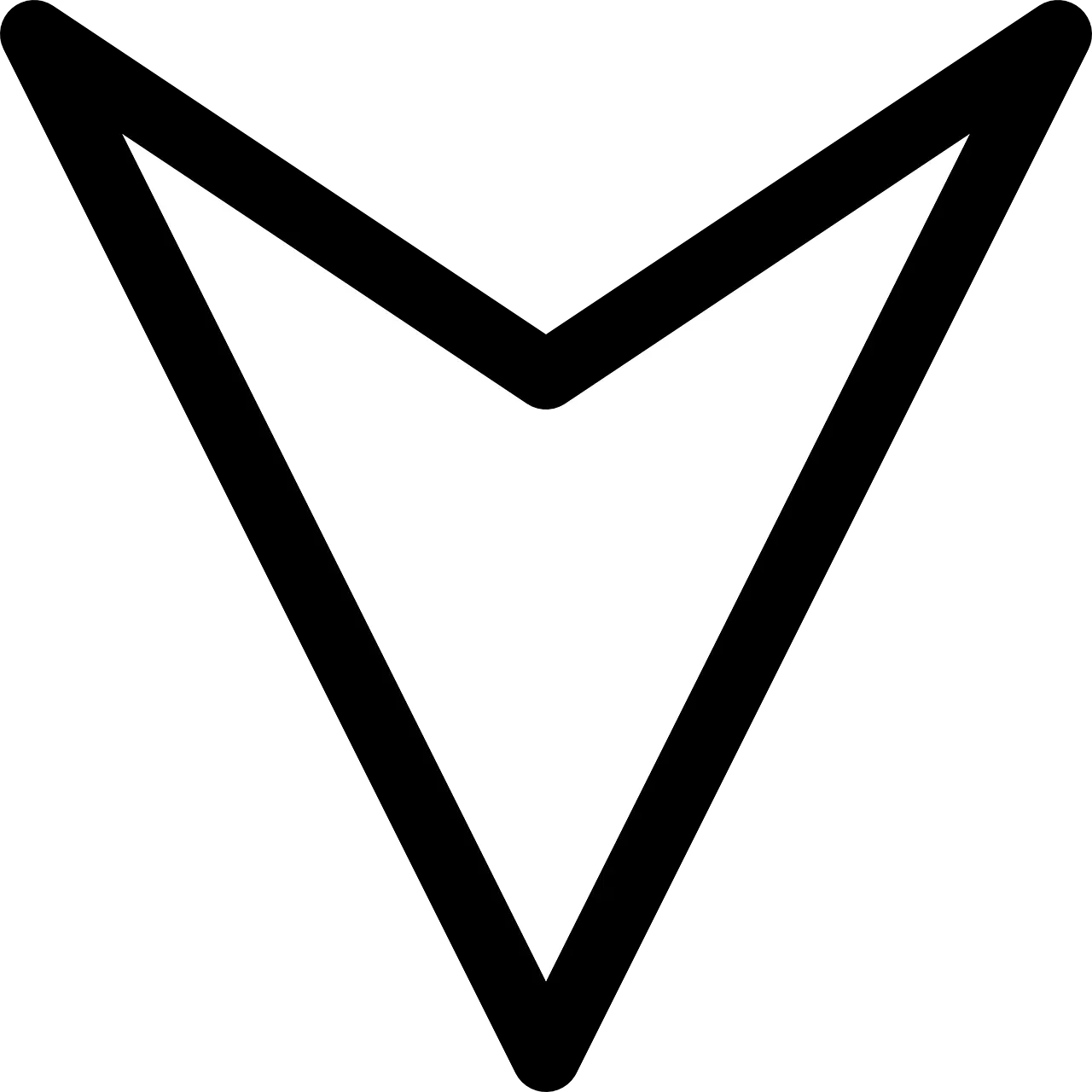 Black Downward Arrow Symbol
