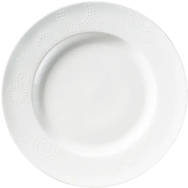 Simple Circular White Plate Design