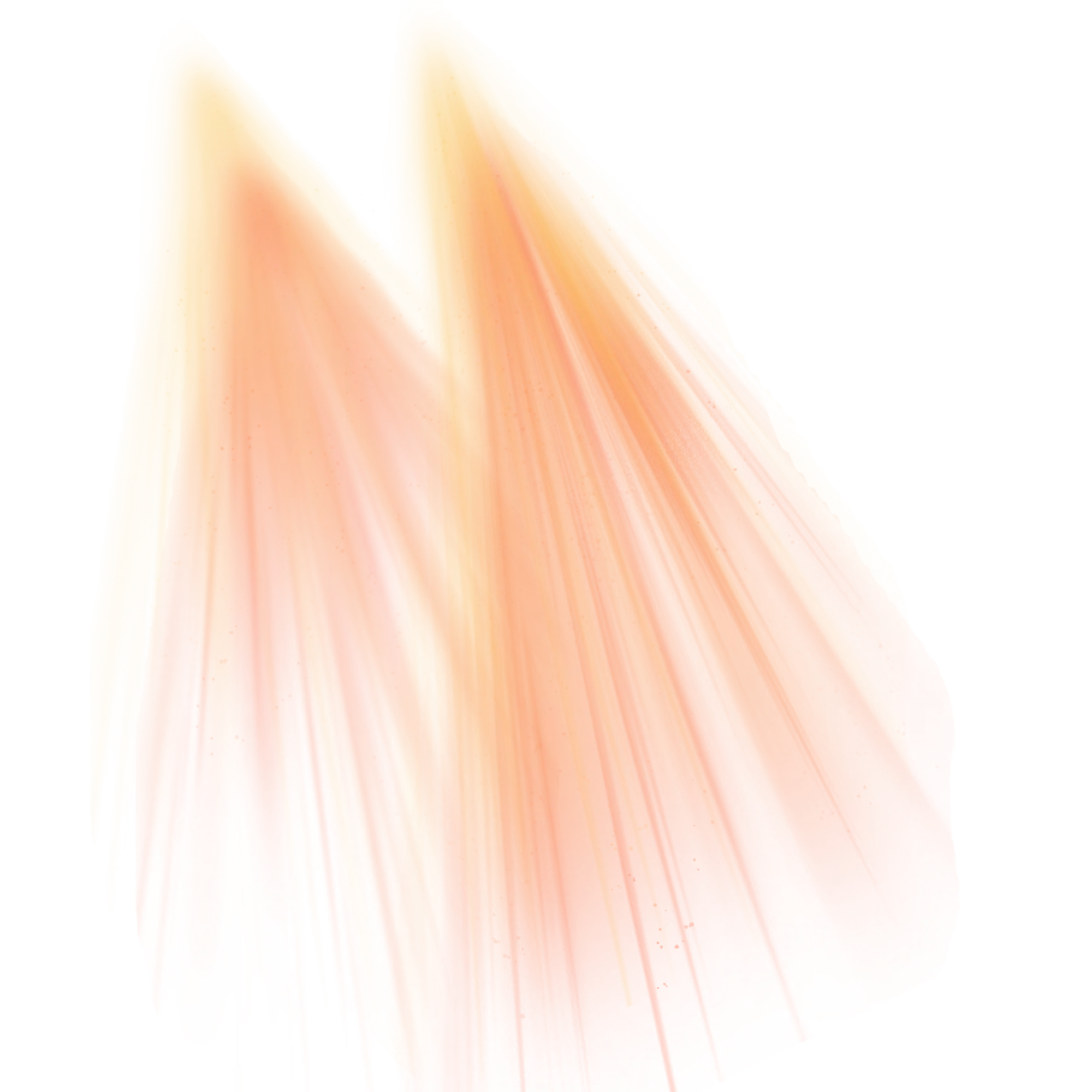 Orange Light Streak Effect Abstract Design