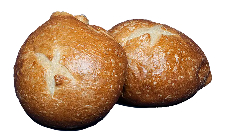 Two Fresh Pretzel Buns