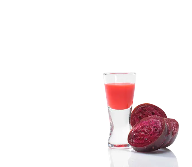 Glass of Beet Juice with Beetroot