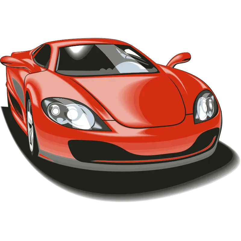 Red Sports Car Illustration