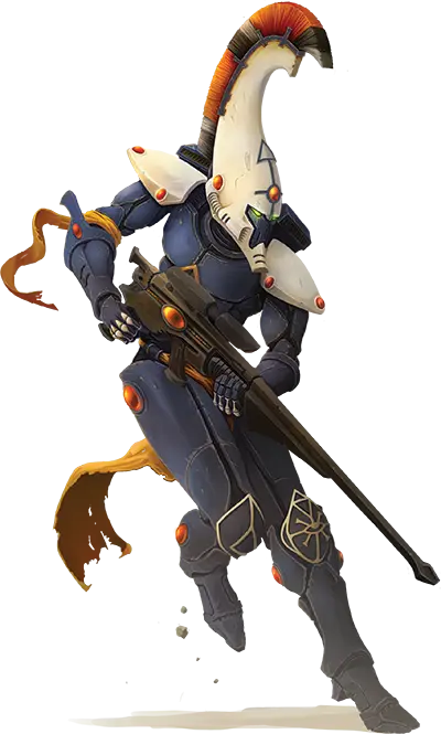 Futuristic Warrior Sniper