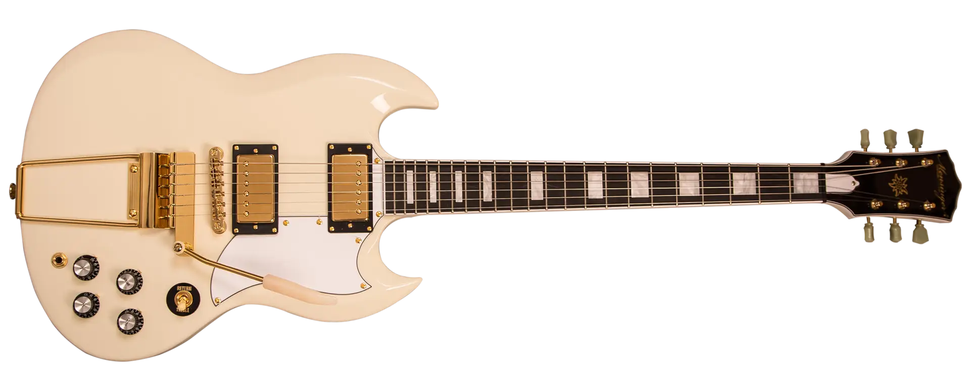Elegant White Electric Guitar Design