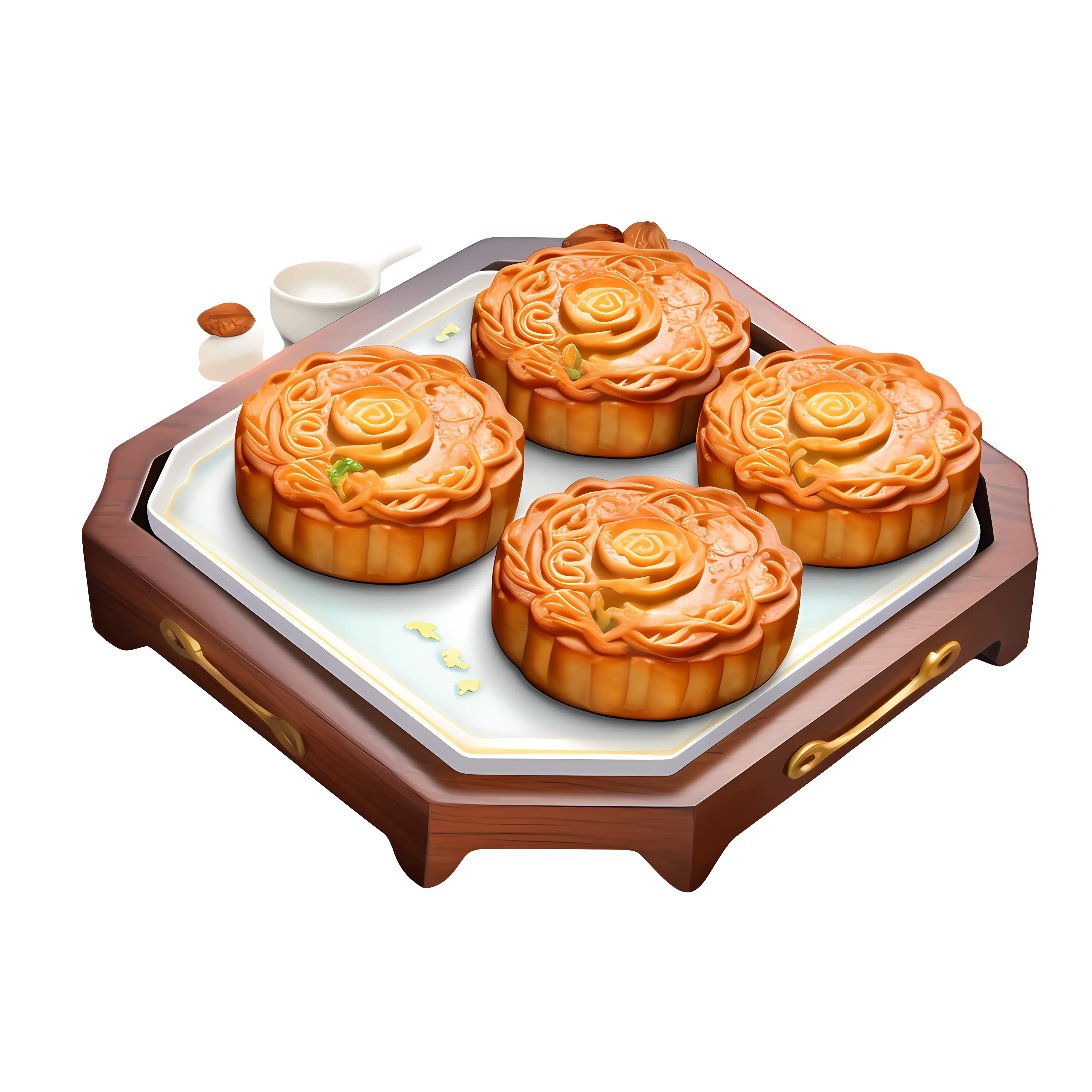 Traditional Mooncakes for Mid-Autumn Festival