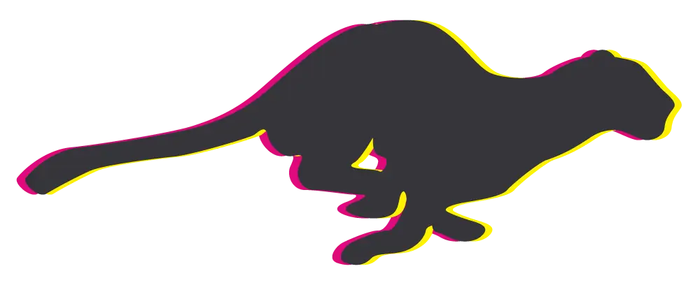 Running Cheetah Silhouette