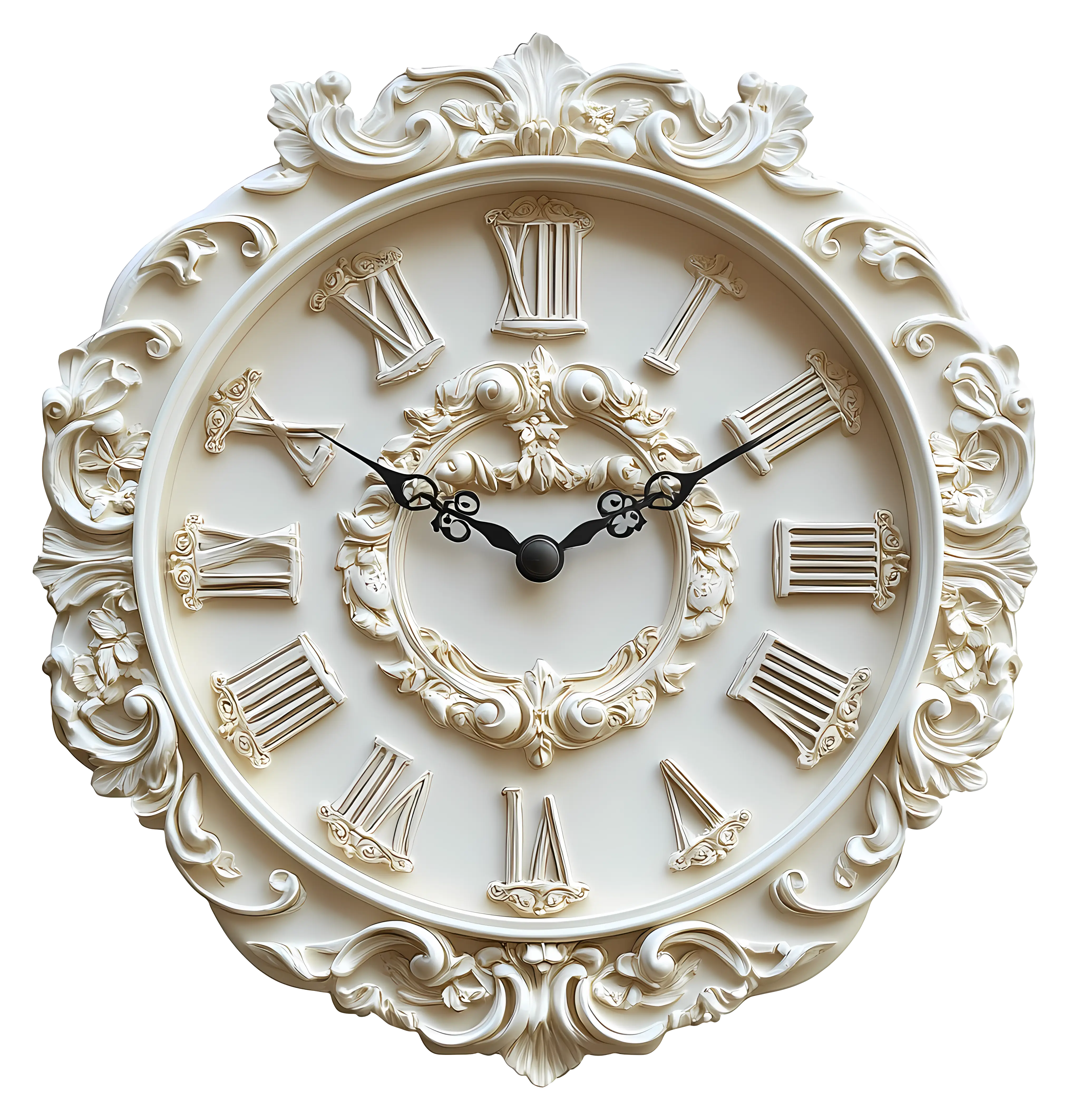 Vintage Decorative Clock with Roman Numerals