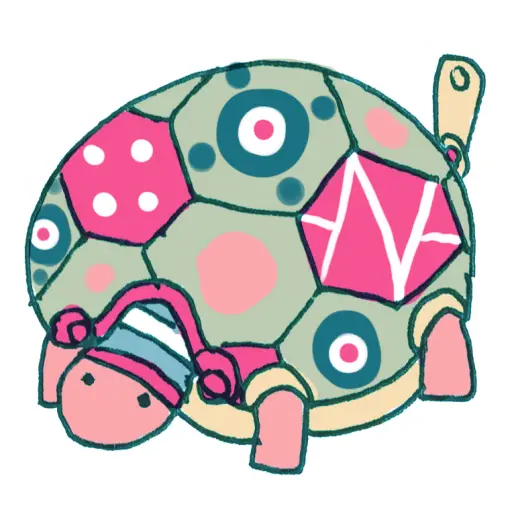Cute Patterned Turtle