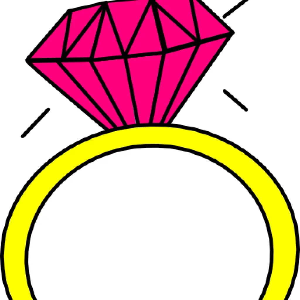 Yellow Ring with Pink Diamond