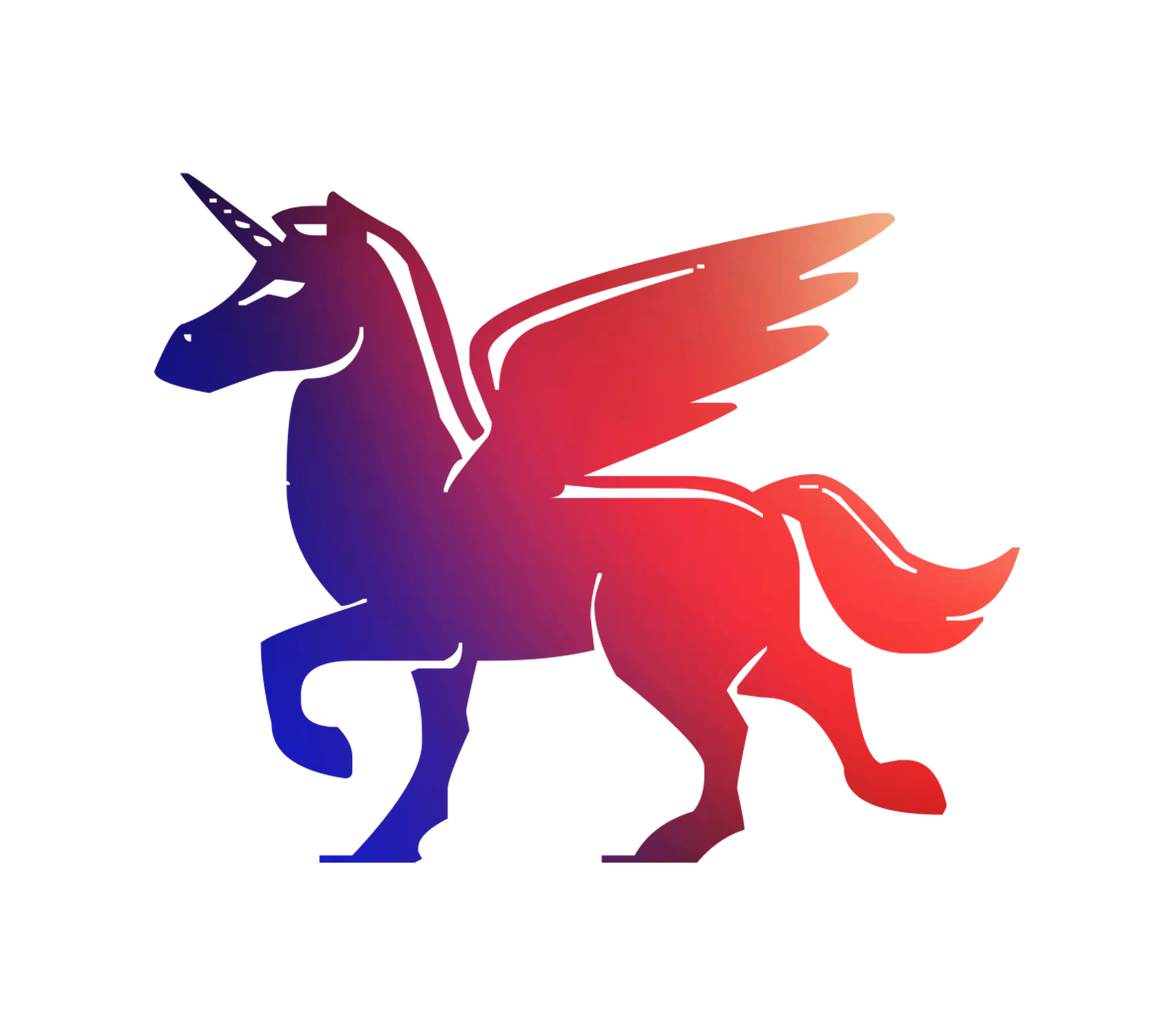 Colorful Pegasus Unicorn Illustration