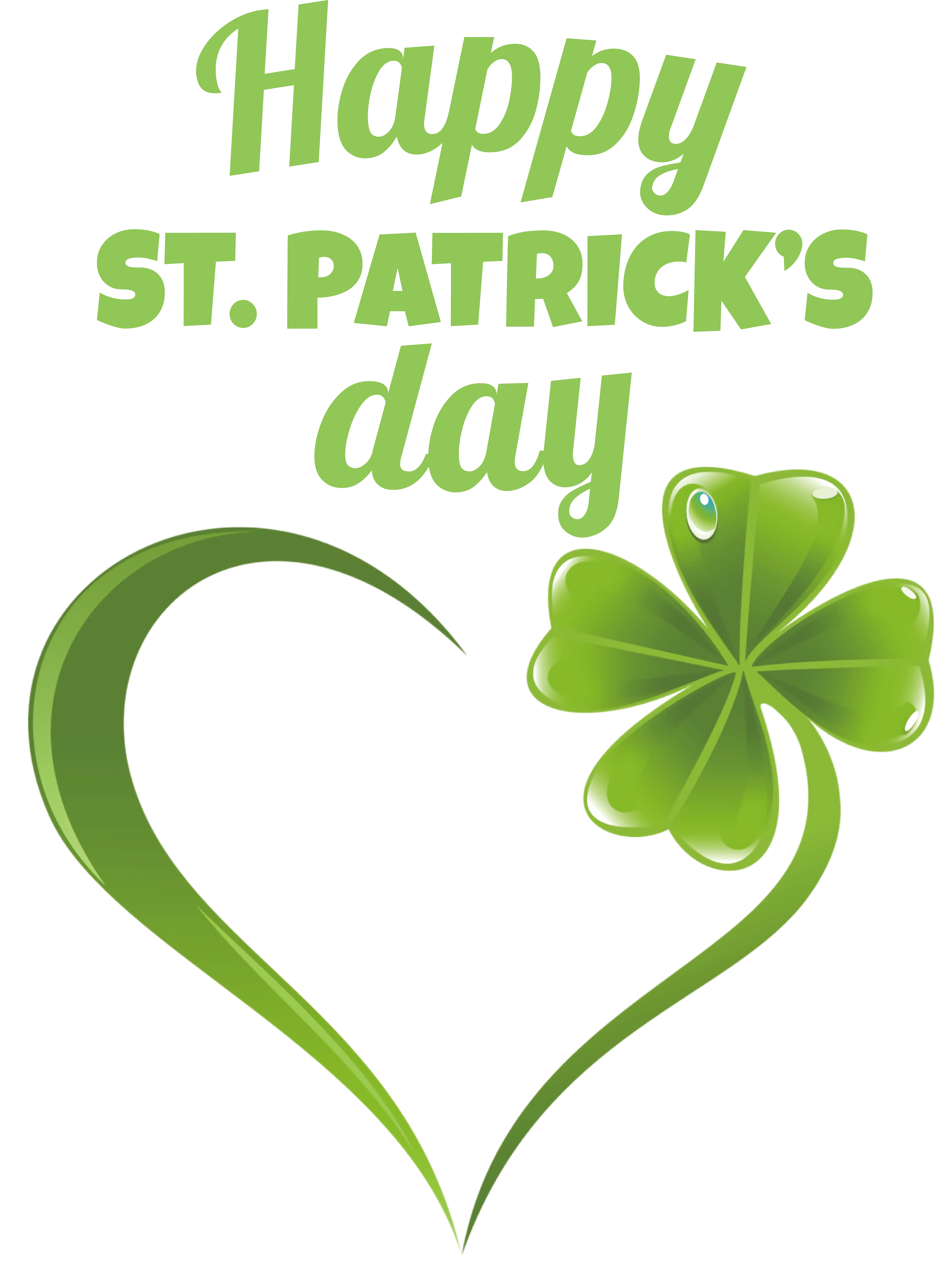 Happy St. Patrick&#039;s Day Shamrock Design