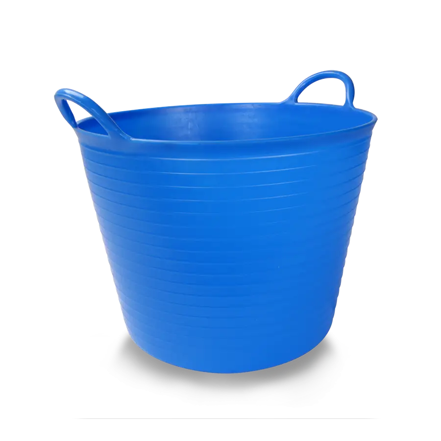 Blue Plastic Bucket with Handles