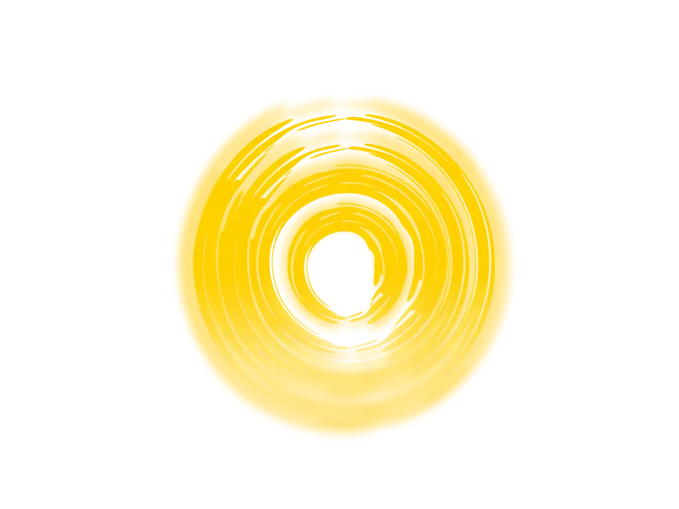 Bright Yellow Swirl Circle