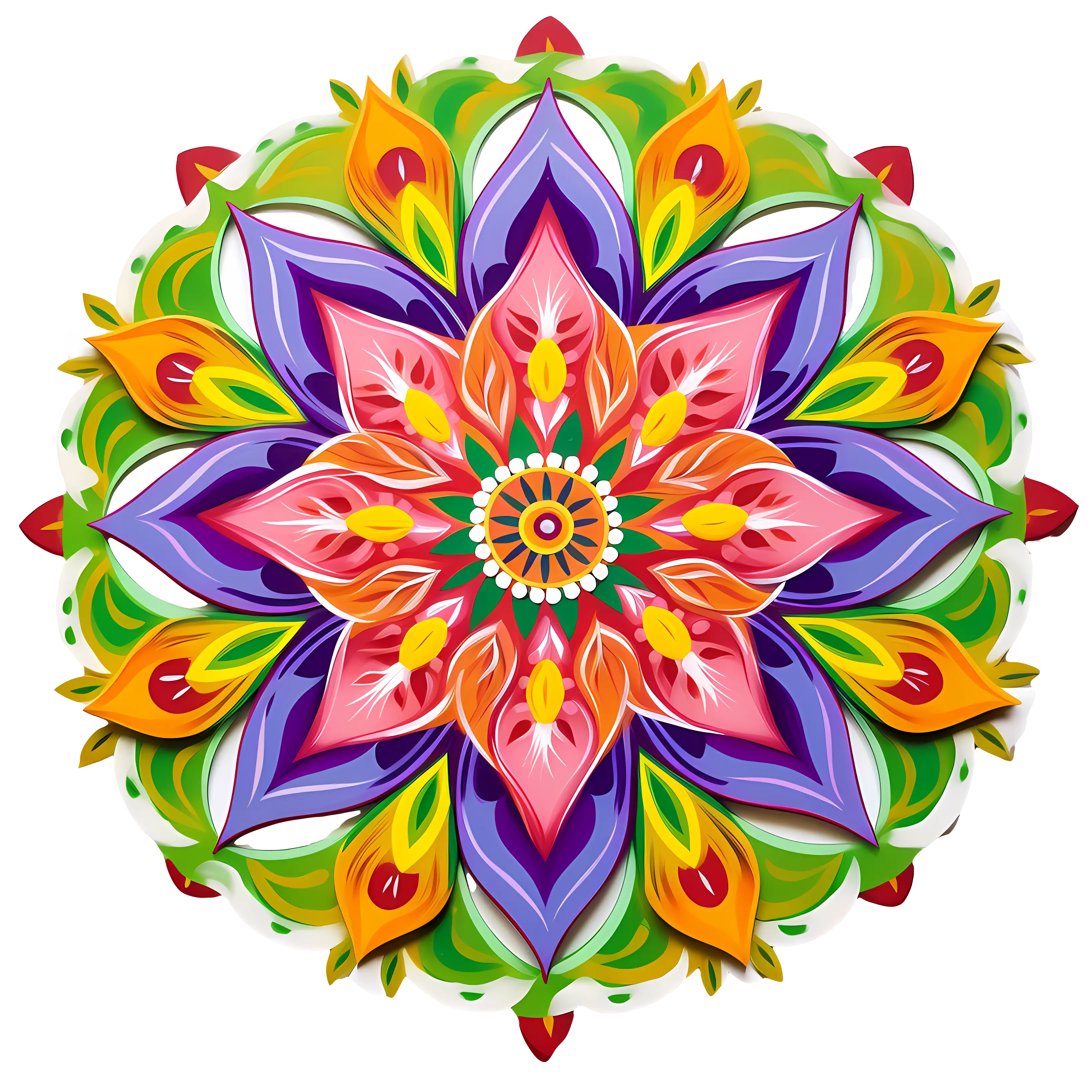 Colorful Mandala Design Illustration