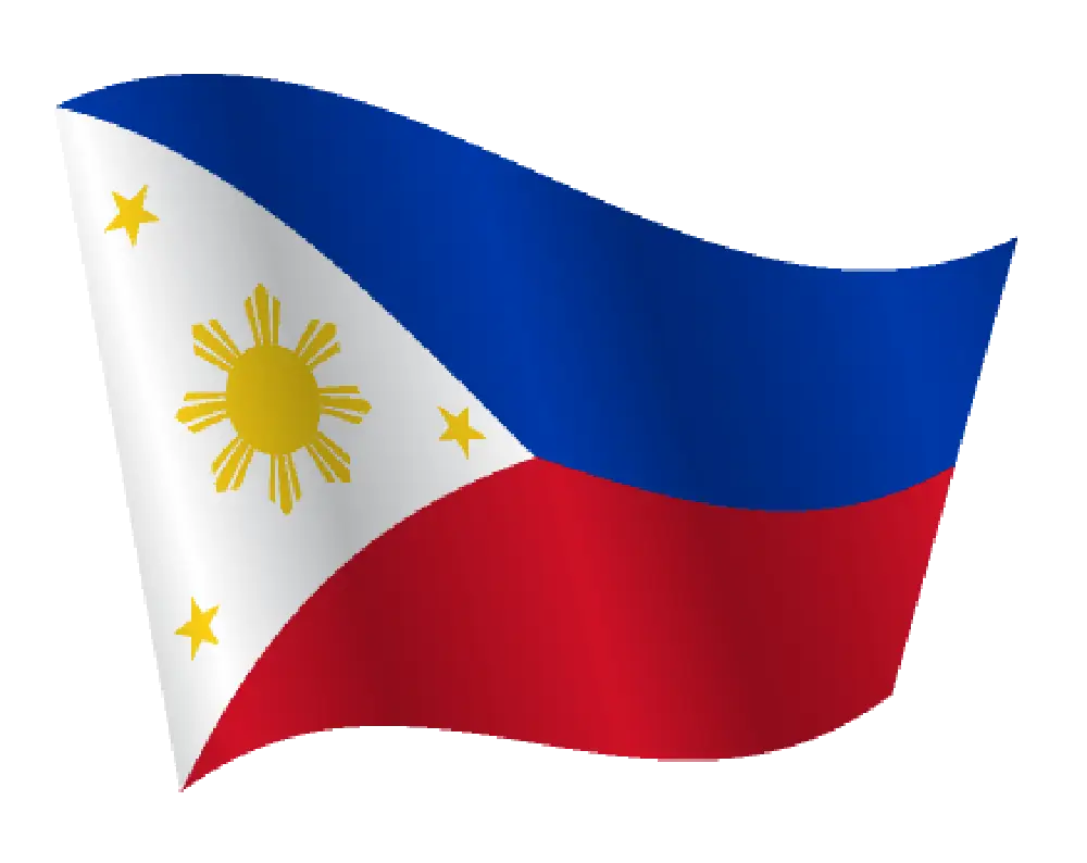 Philippines National Flag with Sun and Stars