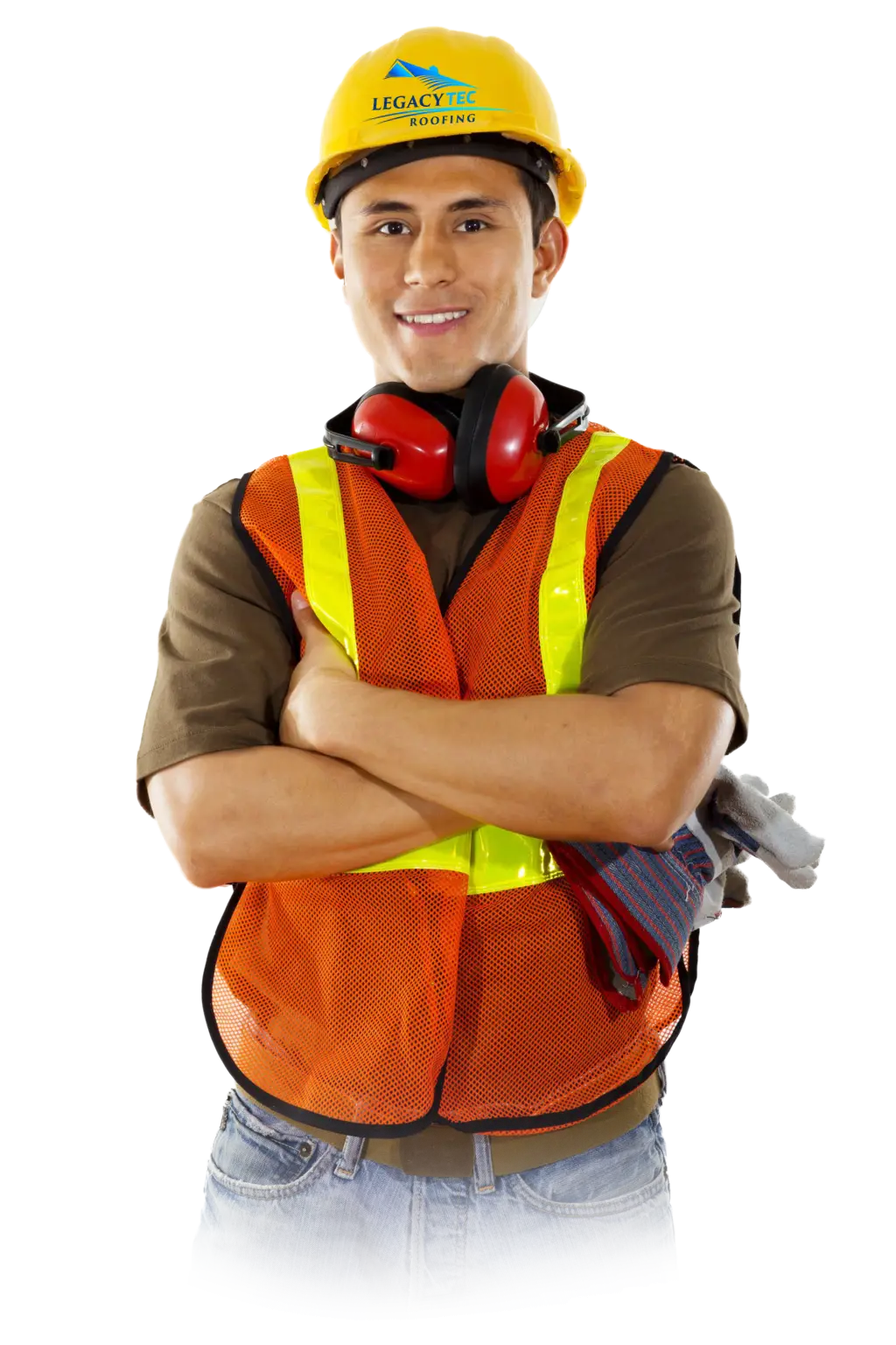 Construction Worker with Safety Equipment