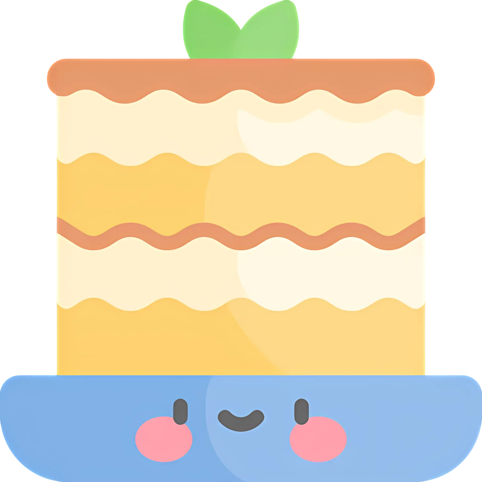 Layered Cake with Smile