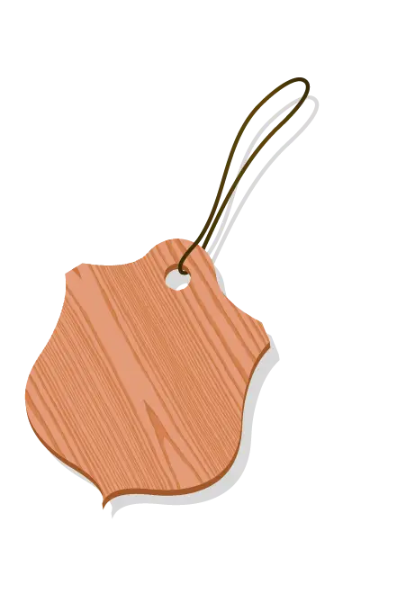 Blank Wooden Hanging Tag
