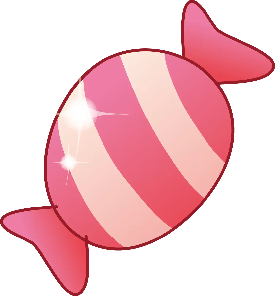 Striped Pink Candy Illustration