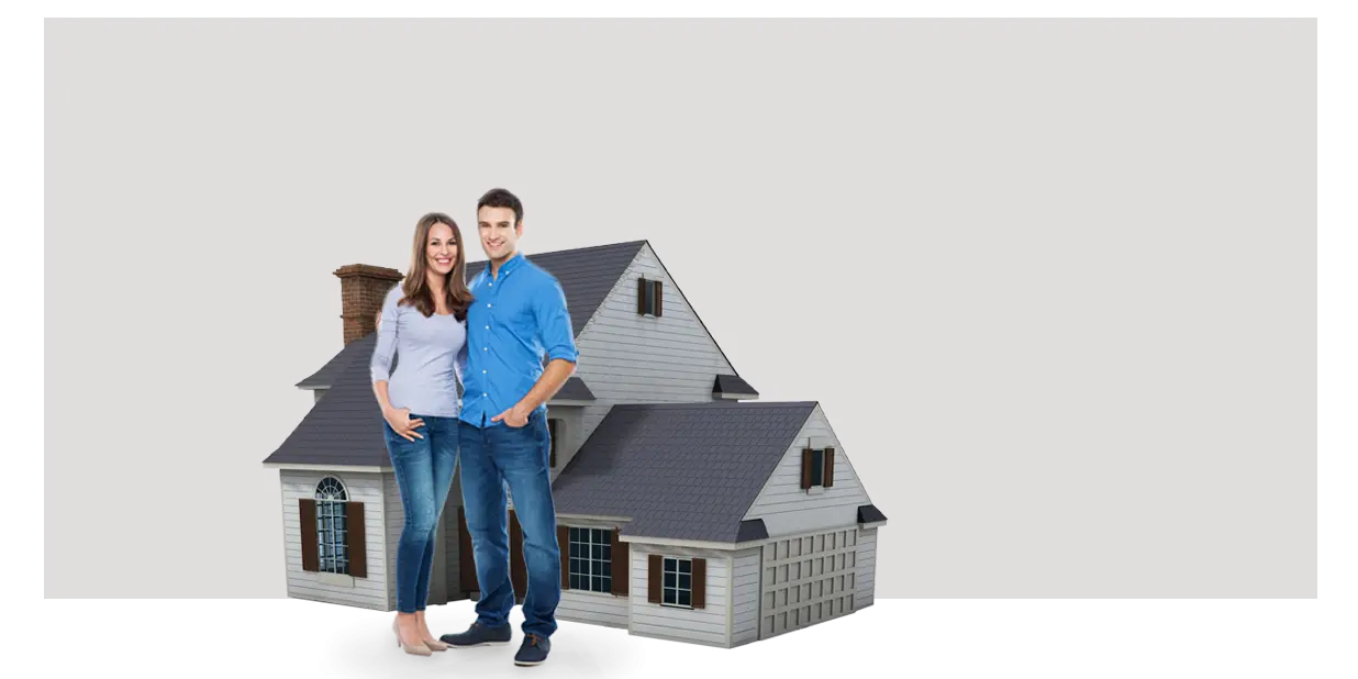 Happy Couple with New House