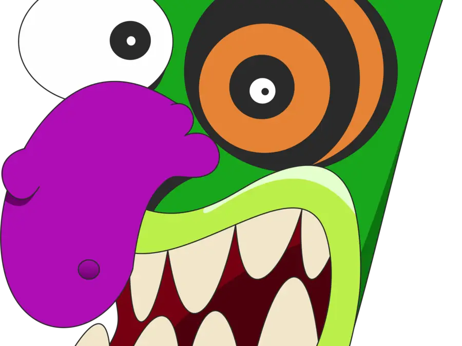 Funny Cartoon Face Illustration