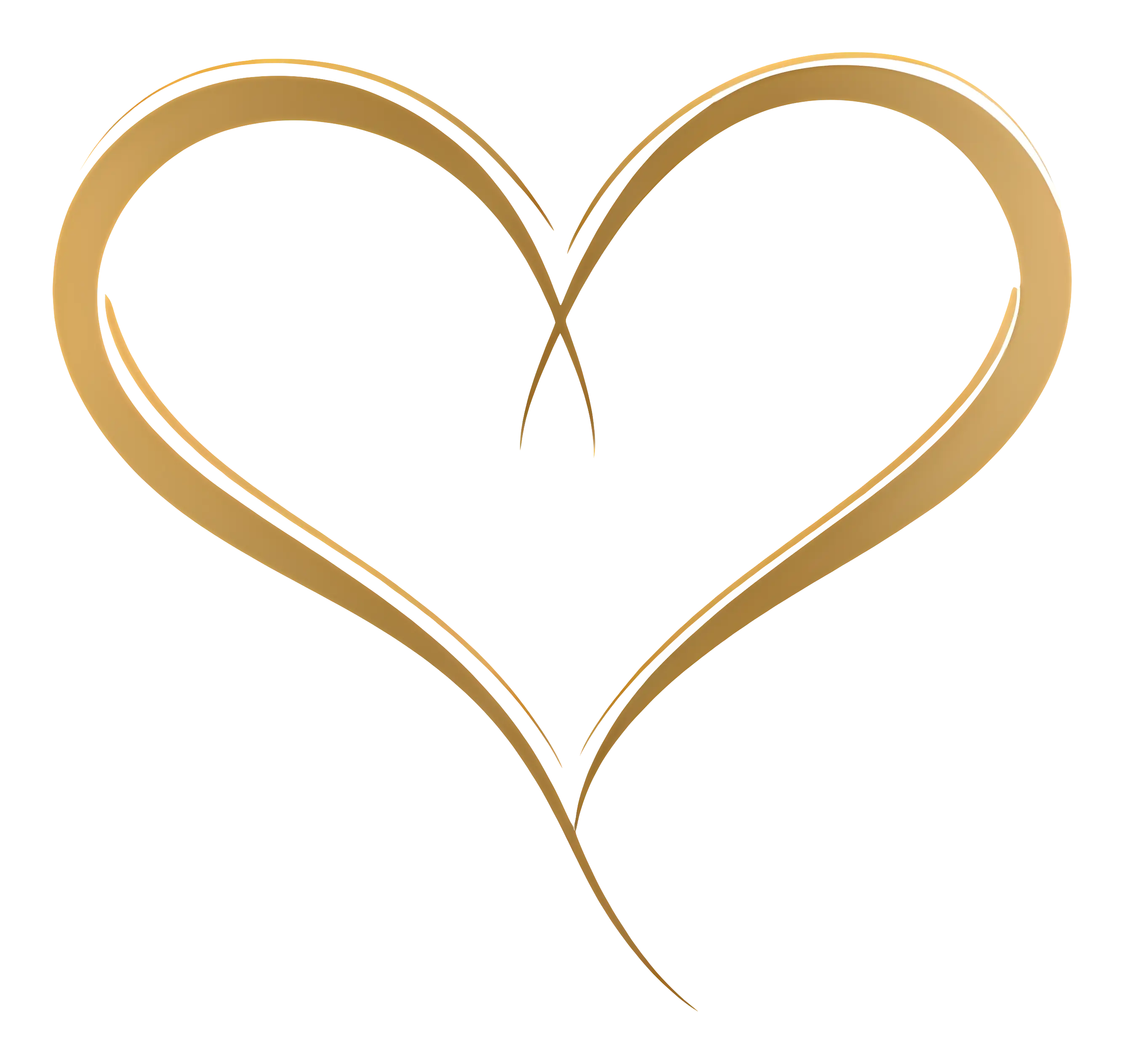 Golden Heart Symbol of Love