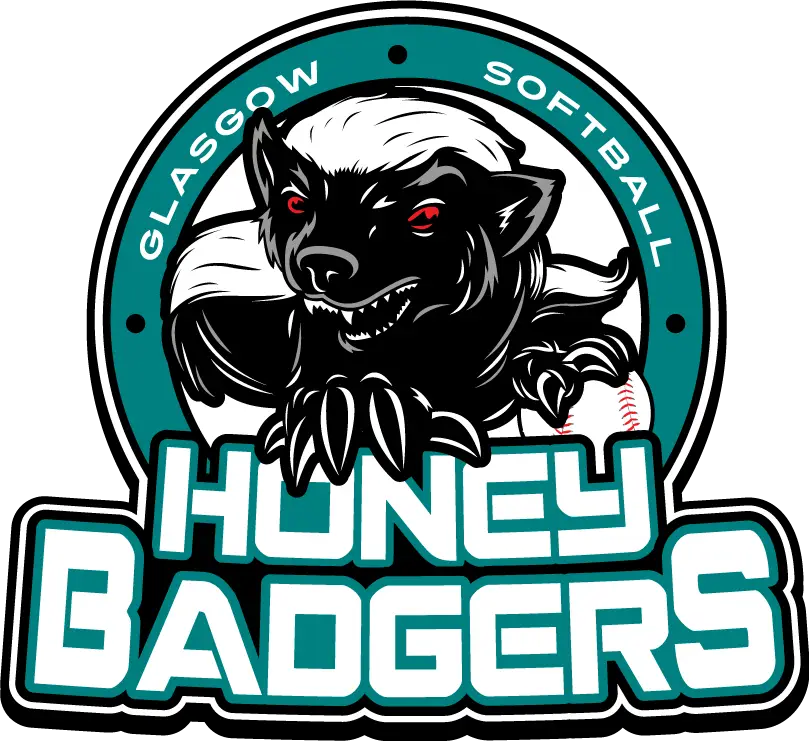 Honey Badgers Softball Team Logo