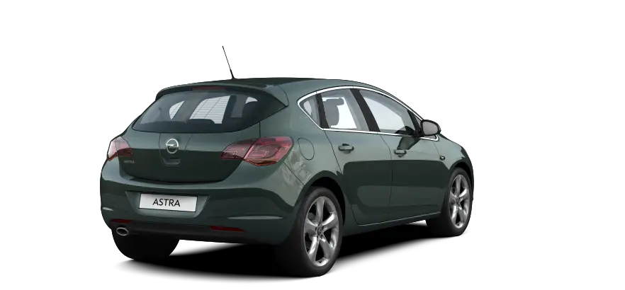 Green Hatchback Car