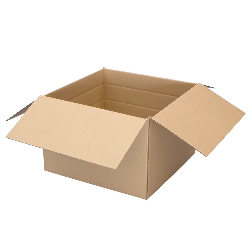 Open Cardboard Box for Storage or Shipping