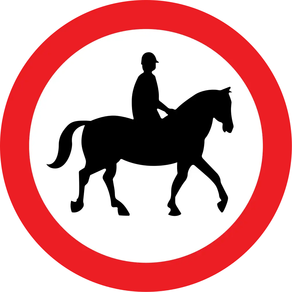 Horse Rider Sign