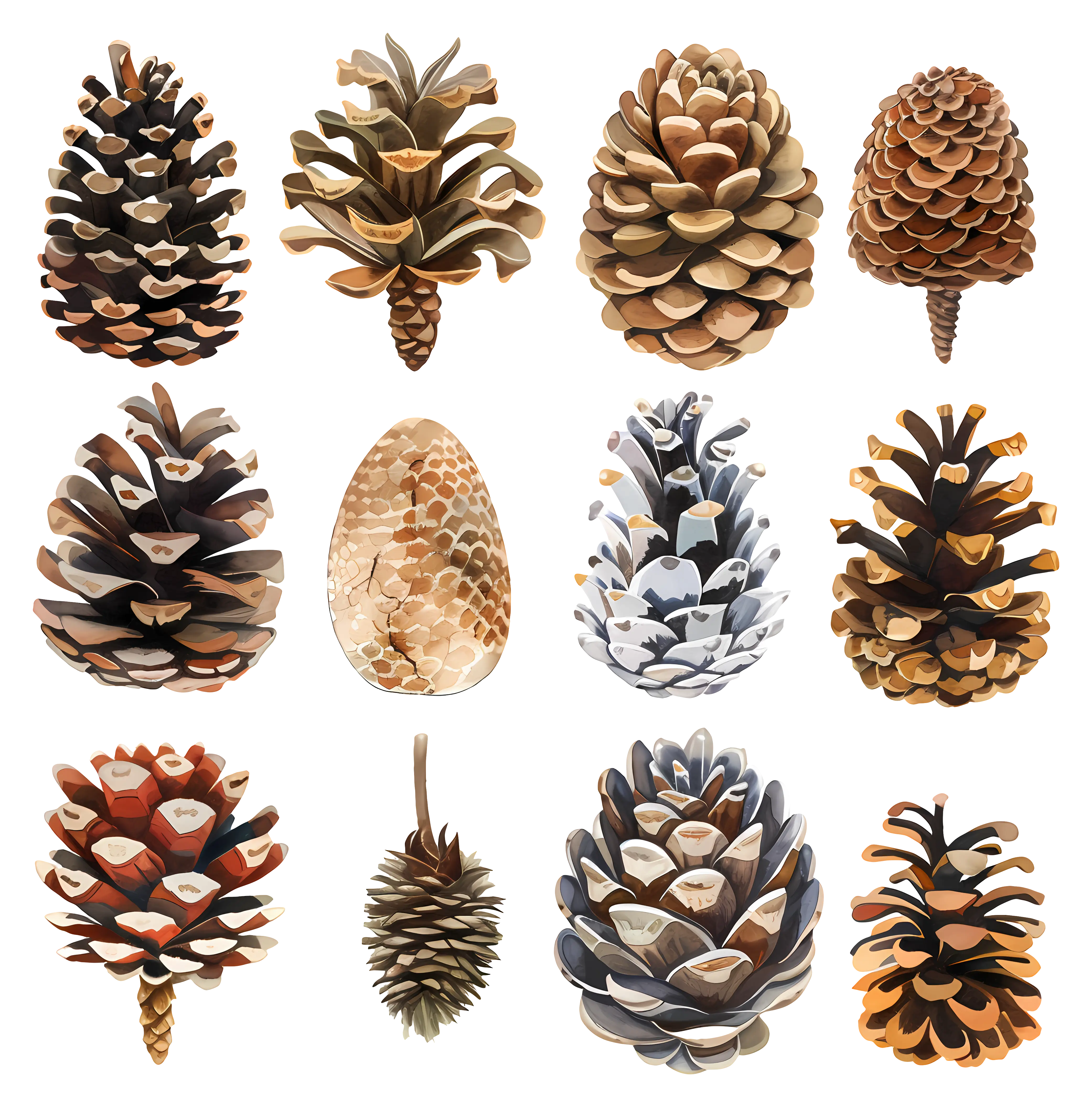 Assortment of Pinecones
