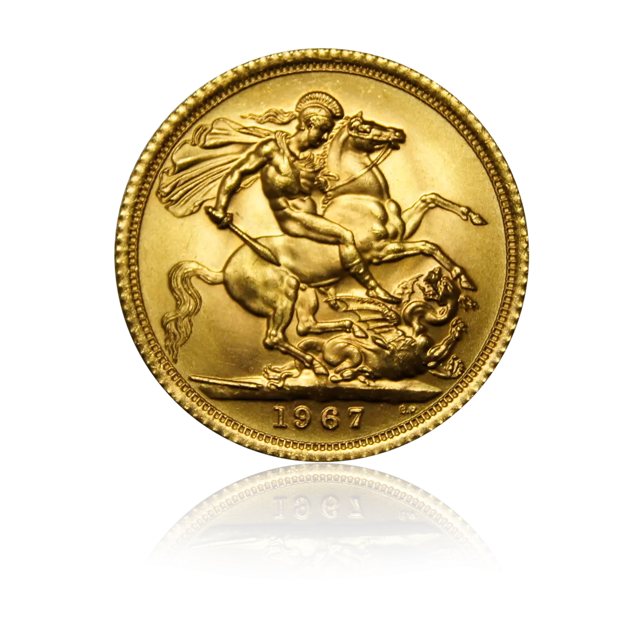 Antique Gold Engraved Coin