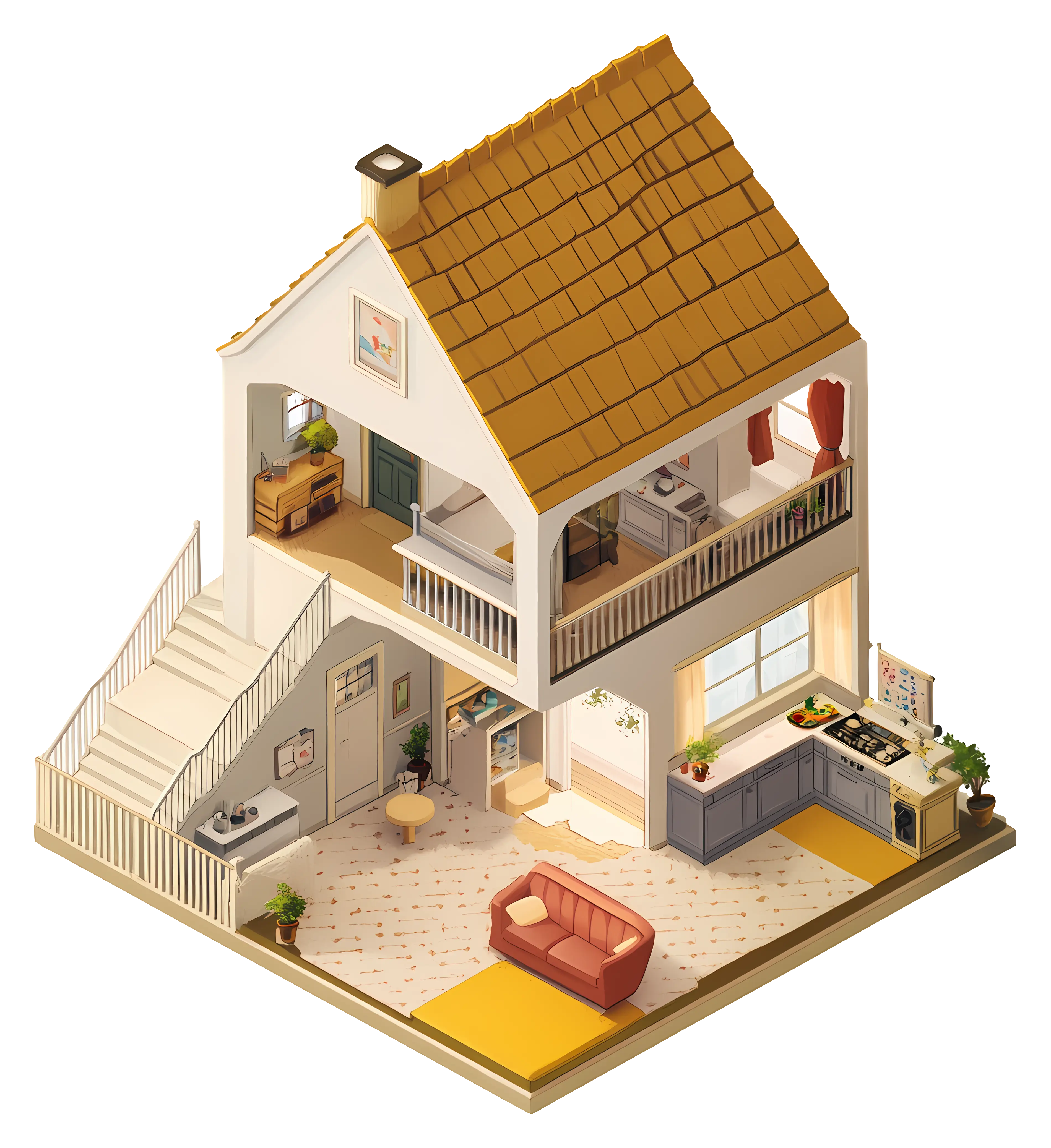 Small Cute Doodle House