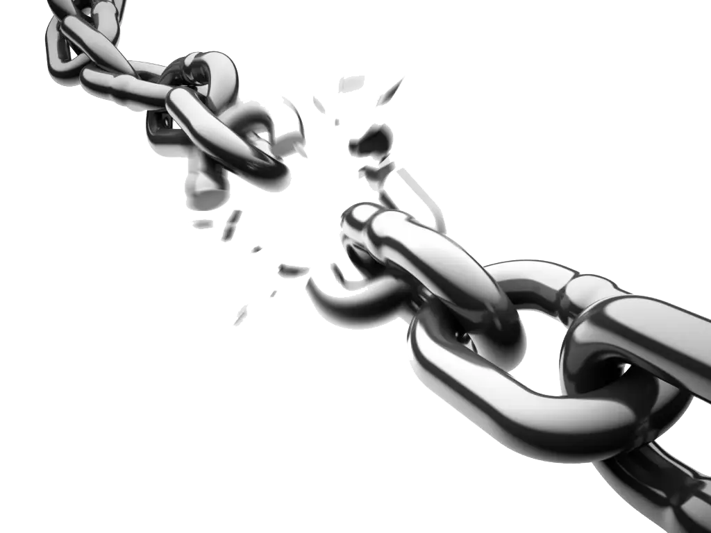 Broken Metal Chain