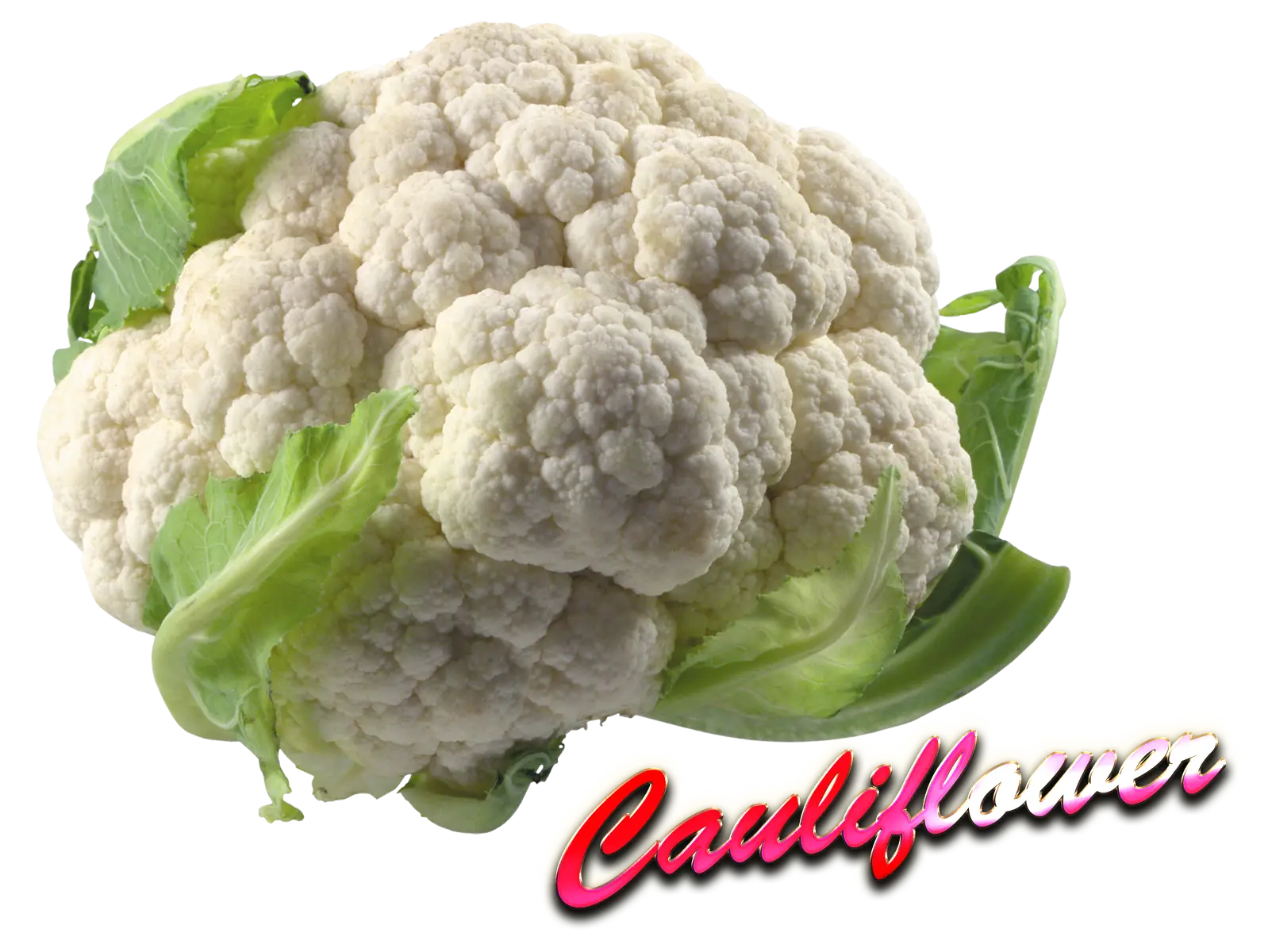 Fresh Cauliflower with Leaves