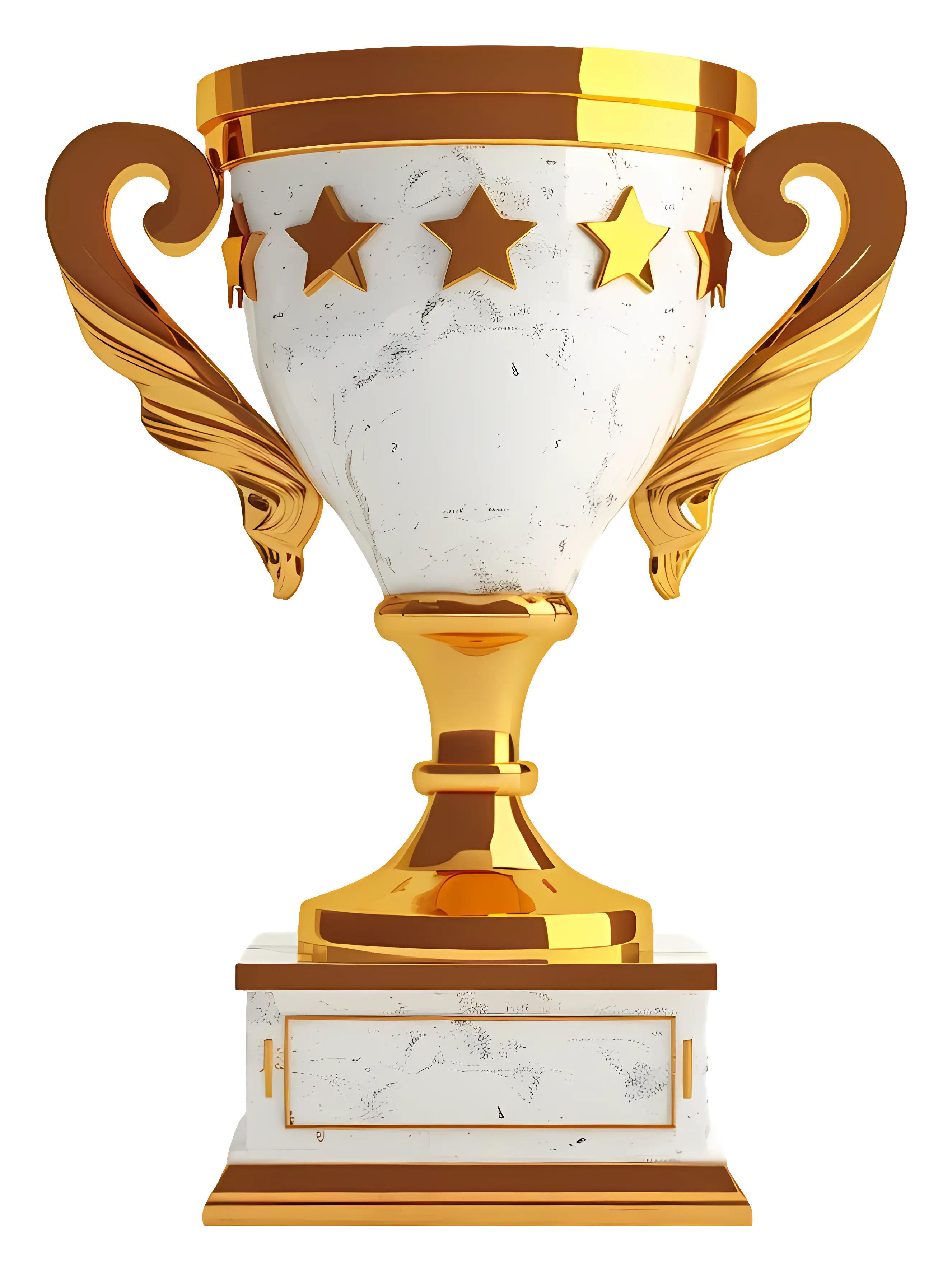 Golden Trophy Cup for Victory