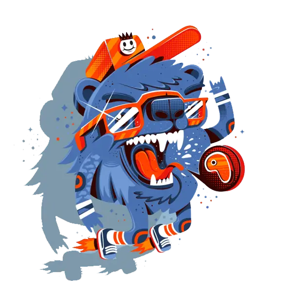 Cool Lion with Sunglasses