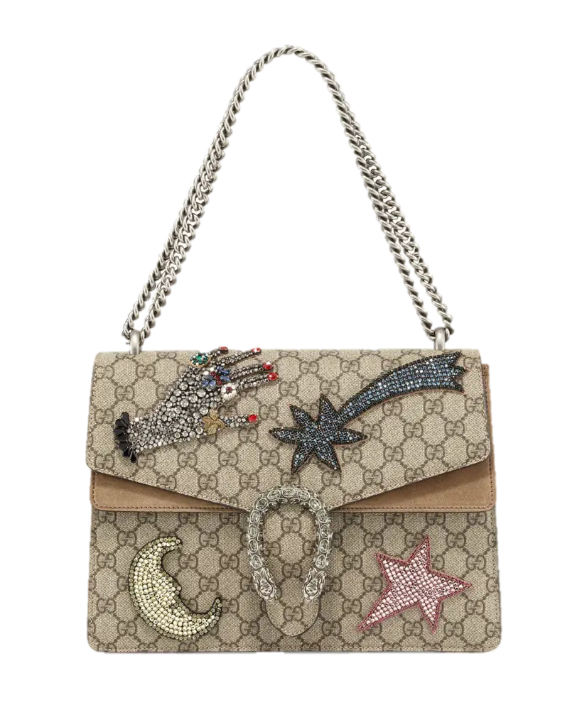 Designer Handbag with Embellishments