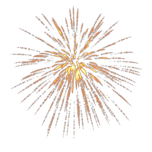 Golden Fireworks Explosion for Celebrations