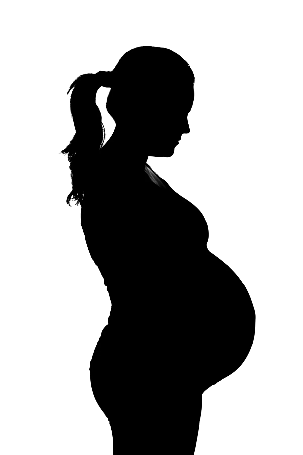 Pregnant Woman Silhouette Artwork