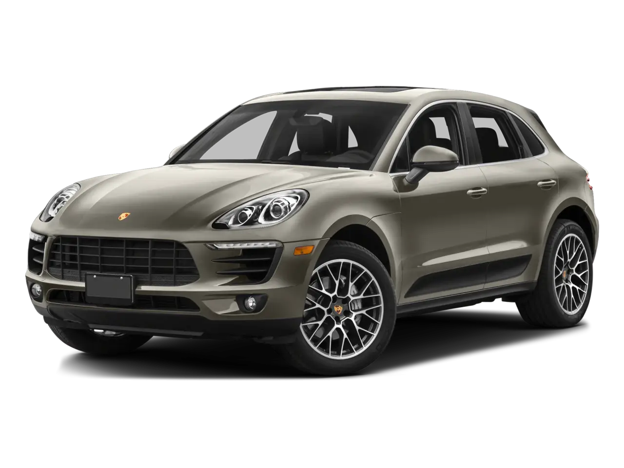 Luxury SUV Side View in Olive Green