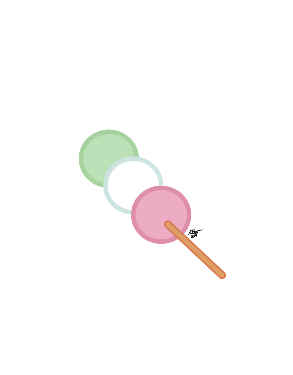 Simple Dango Illustration